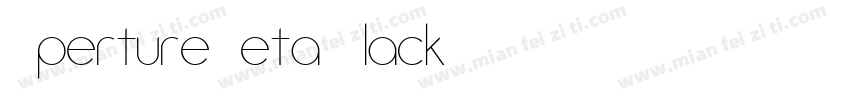 ApertureBeta Black字体转换